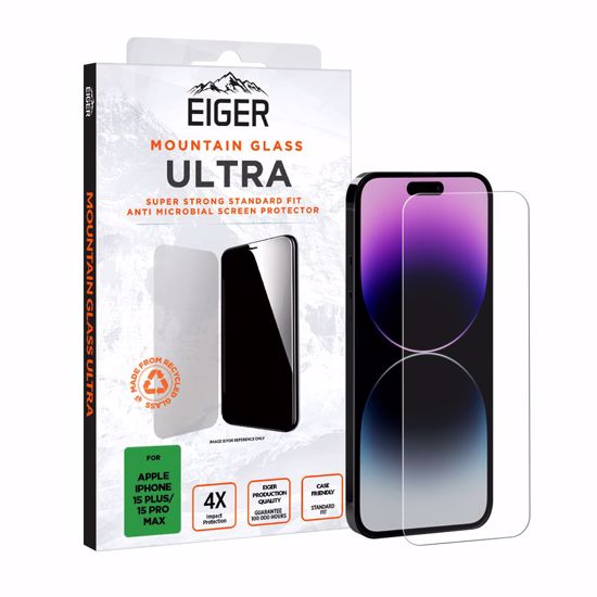 Picture of Eiger Eiger Mountain Glass Ultra Screen Protector GRS for iPhone 16 Plus/ 15 Plus/15 Pro Max